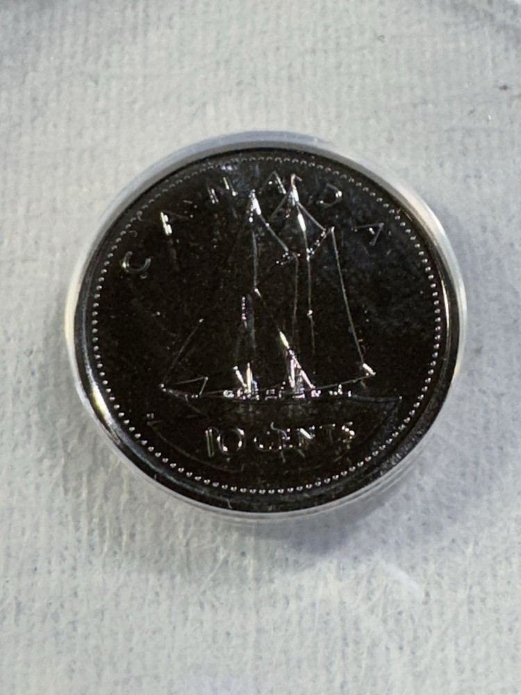 2002-P Canada 10 Cents Graded MS 67 by ANACS