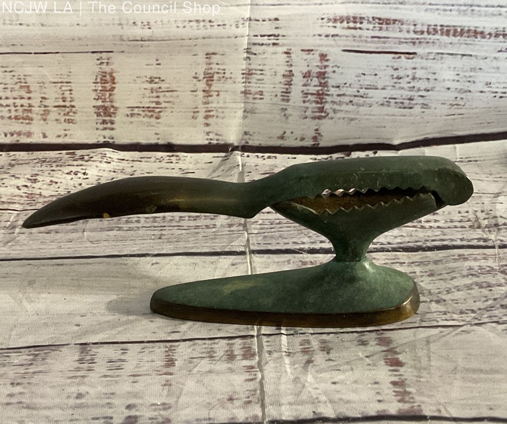 Vintage Table Top Made in Israel Nutcracker Brass