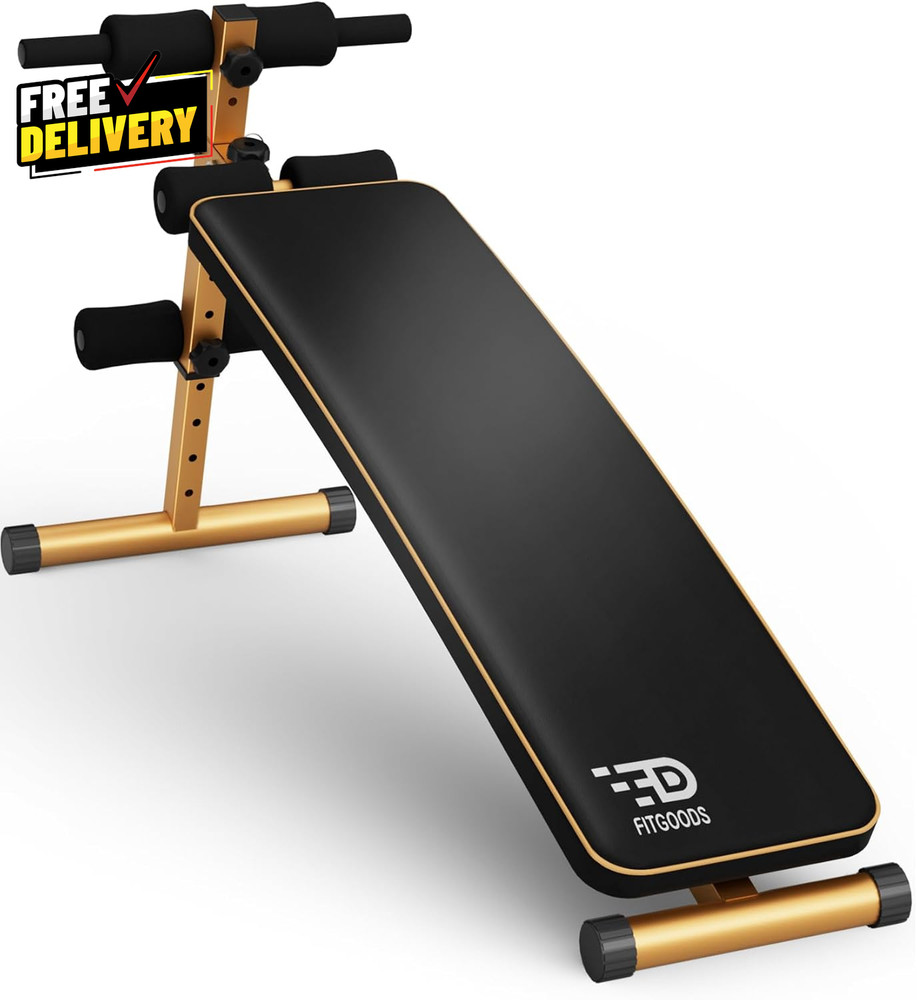 Sit up Bench Adjustable Workout Bench for Ab Exercise Curved Incline/Decli....