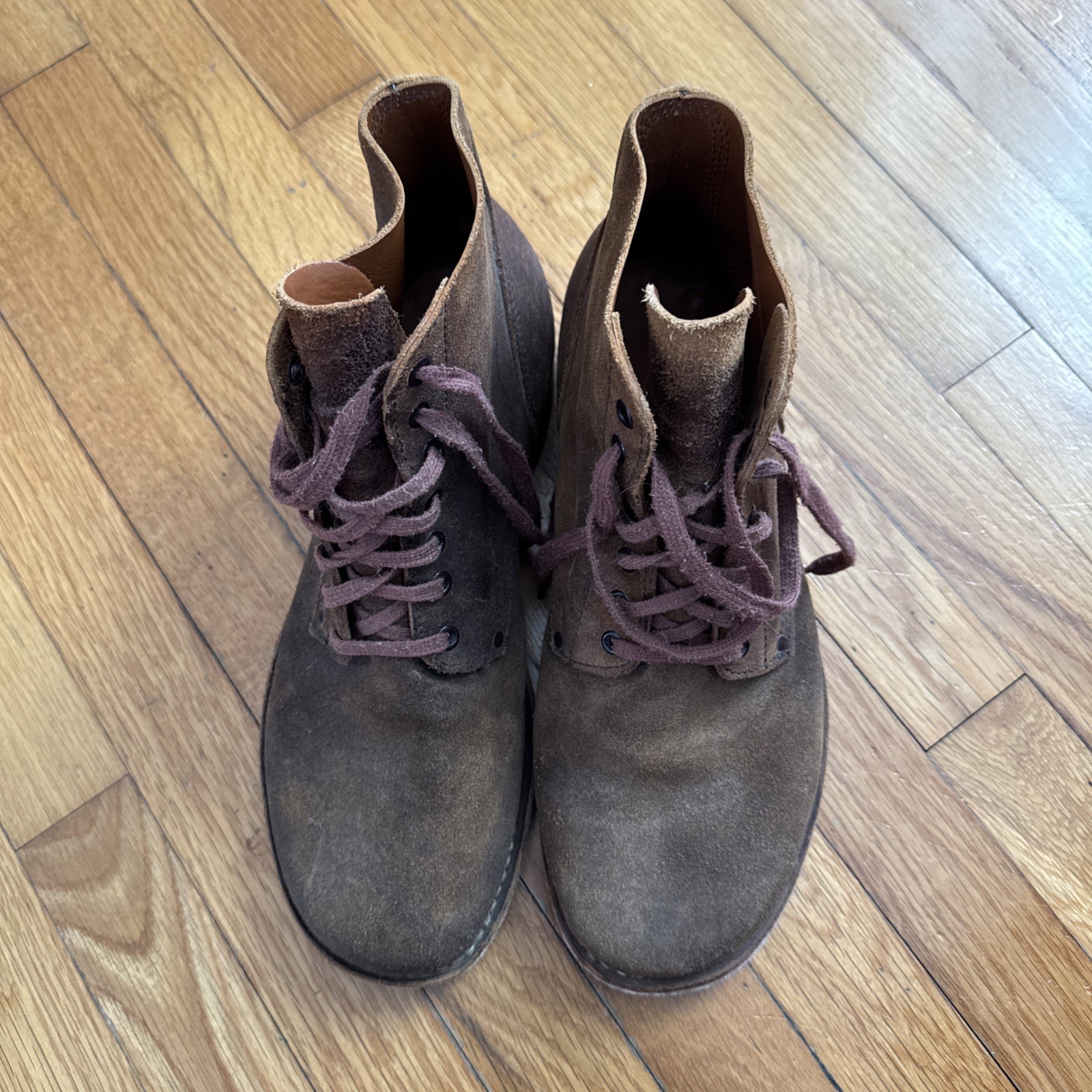 WWII US ARMY INFANTRY COMBAT FIELD "ROUGH OUT" SERVICE BOOTS-SIZE 12