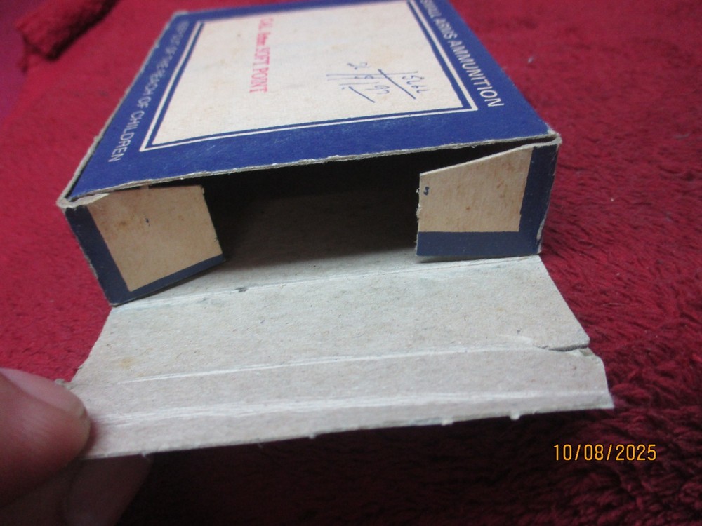Vintage Interarms, 8mm Soft Point, Ammo Box, (Empty), No Insert