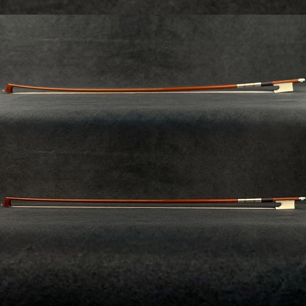 D. Peccatte Copy Master Pernambuco Violin Bow 3/4 White Frog Nickle Stiff Light