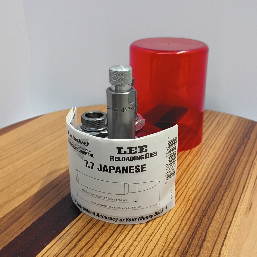 Lee Reloading Die 7.7 Japanese Caliber 3-piece Hand Loading