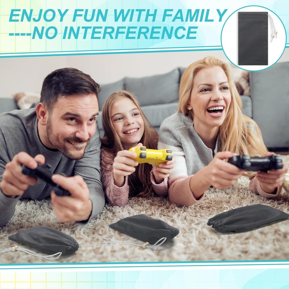 3 Pcs Emf Blocking Phone Case Shield Sleeve Protection Cell Black