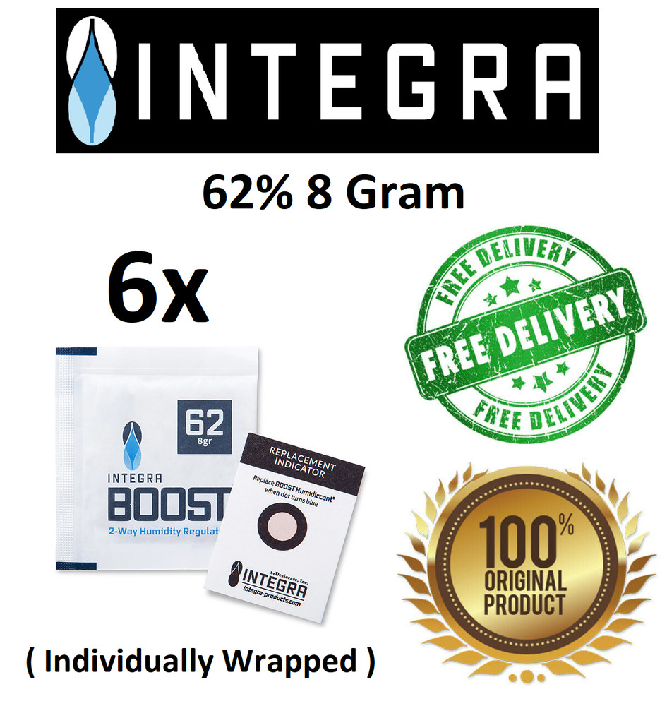 Integra Boost 62% 8 Gram with Indicator | 6x Individually Wrapped Packets!