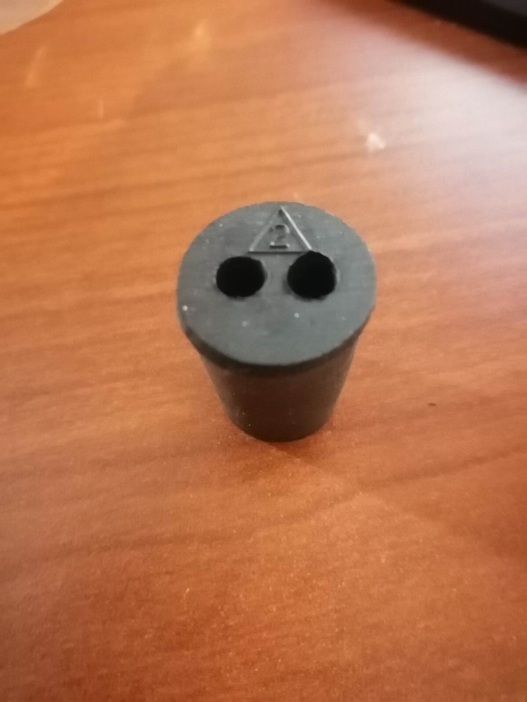 2 hole #2 rubber stopper