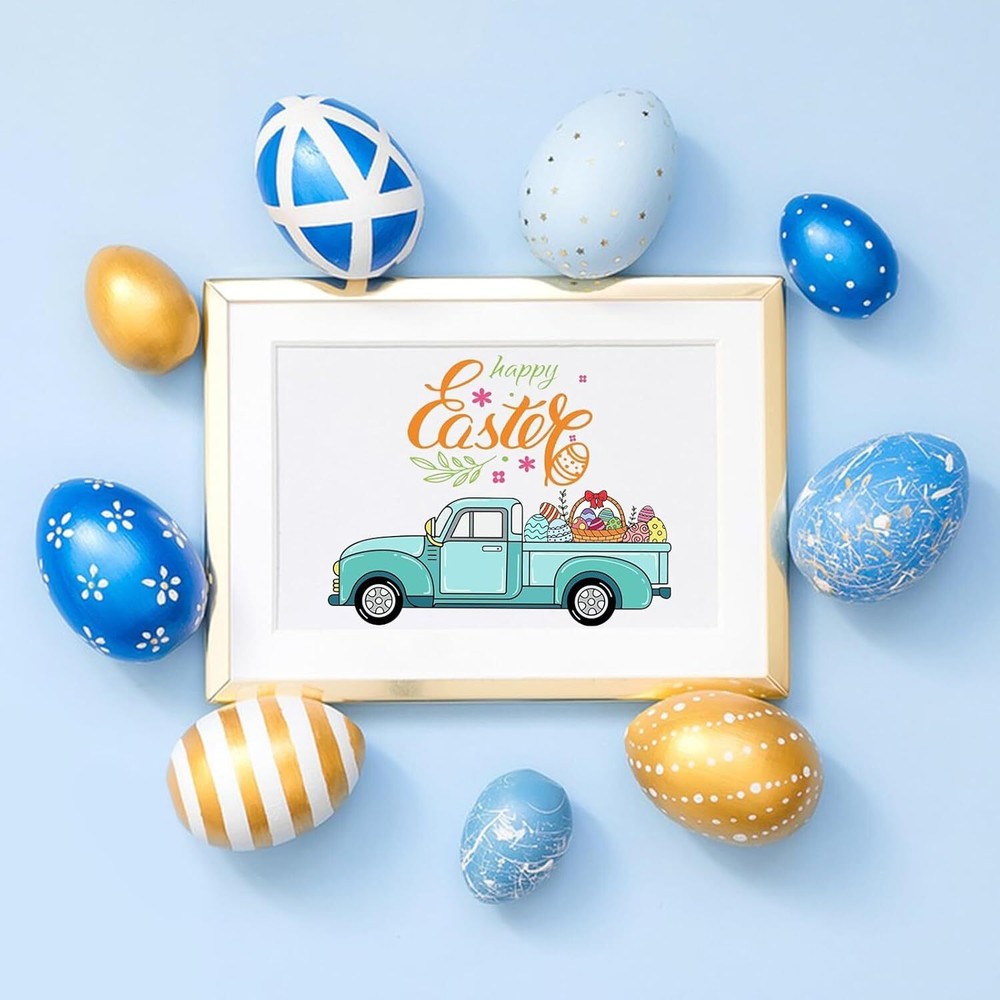 Word Clear Stamp for Card Making Happy Easter Holidays