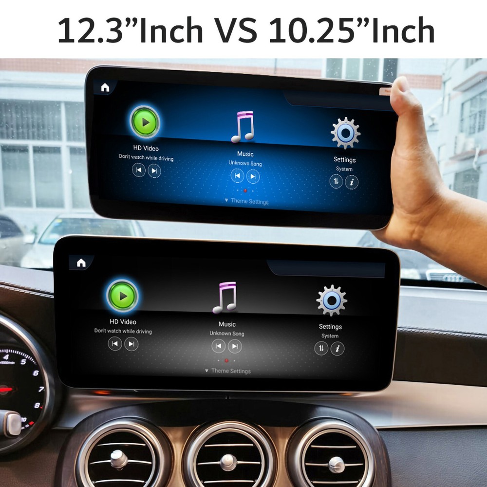 12.3'' Touch Screen Display Android 14 CarPlay For Mercedes B-Class W246 NTG4.5