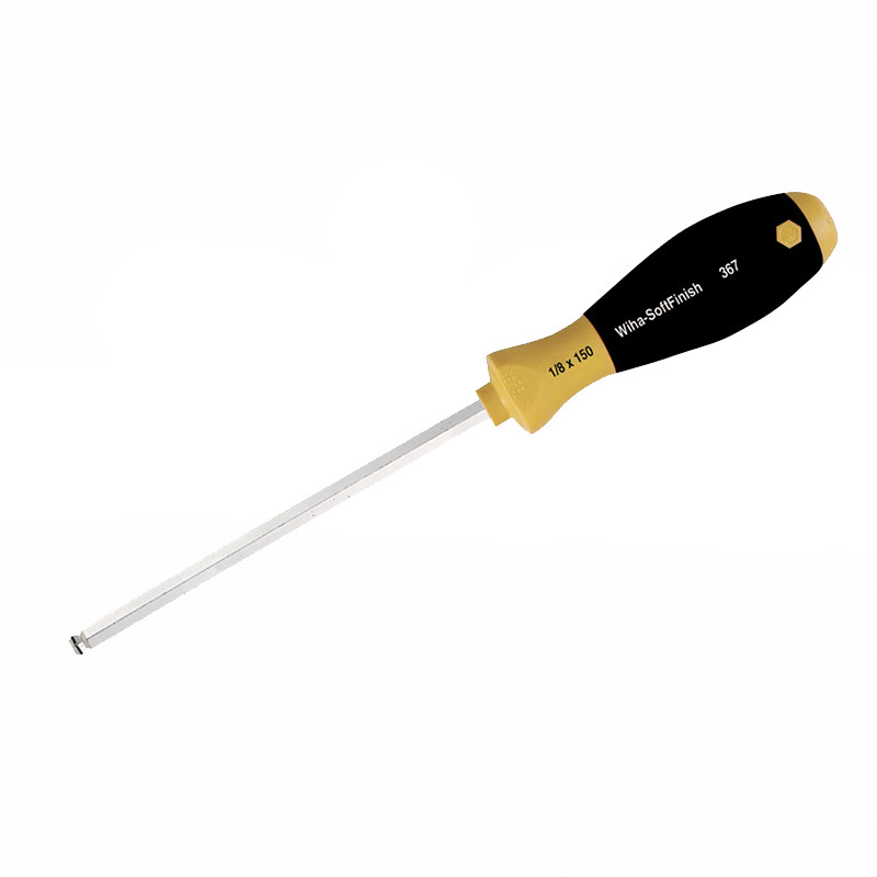 Wiha 36738 MagicRing Ball End Hex Driver with SoftHandle, Inch, 1/4 x 150mm