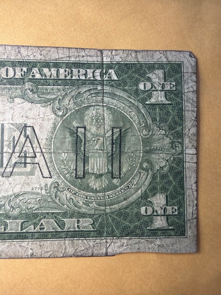 US 1935A $1 Silver Certificate Hawaii WWII Emergency Note