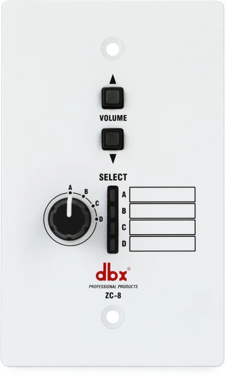 dbx ZC8 Wall-mounted Up/Down & 4-position Zone Controller