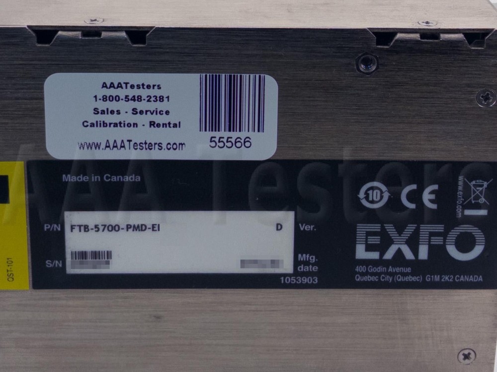 EXFO FTB-2 Pro w/ FTB-5700-PMD PMD Analyzer