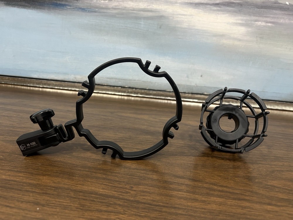 AKG H-100 Microphone Shock Mount Holder Black Plastic for Microphone