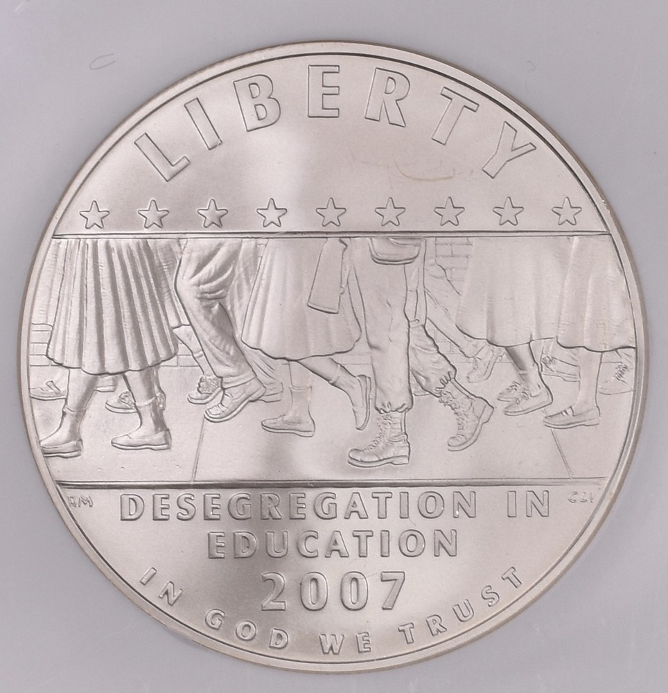 2007-P Little Rock School Desegregation Commem Silver Half Dollar NGC MS69