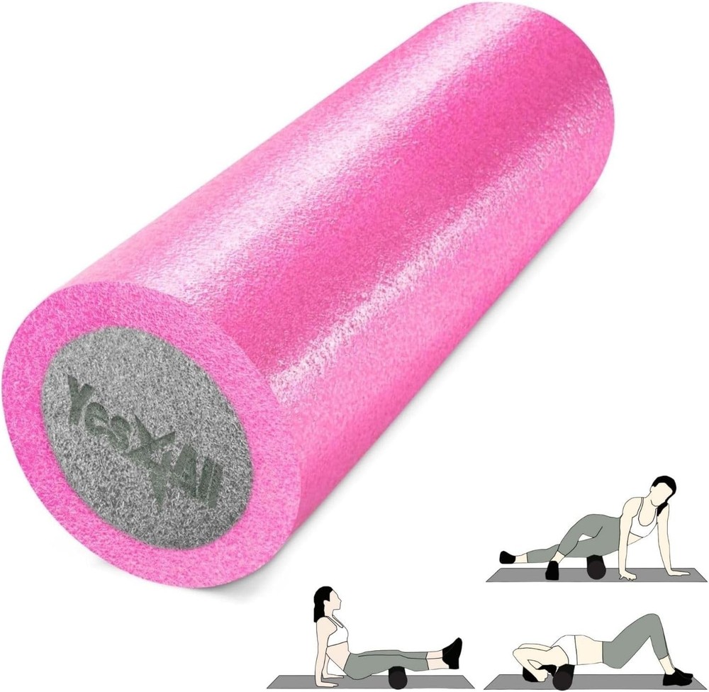 High-Density EPP Round Back Roller Foam Exercise Foam Roller Yoga Pilates &