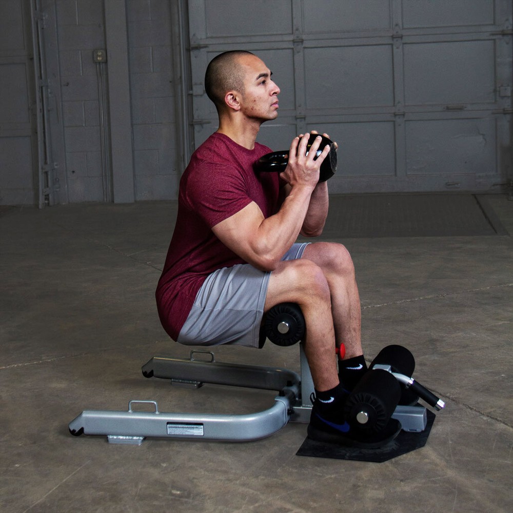 Body-Solid (GSS50B) Adjustable Sissy Squat Bench for Home Gym Workout, Exercise