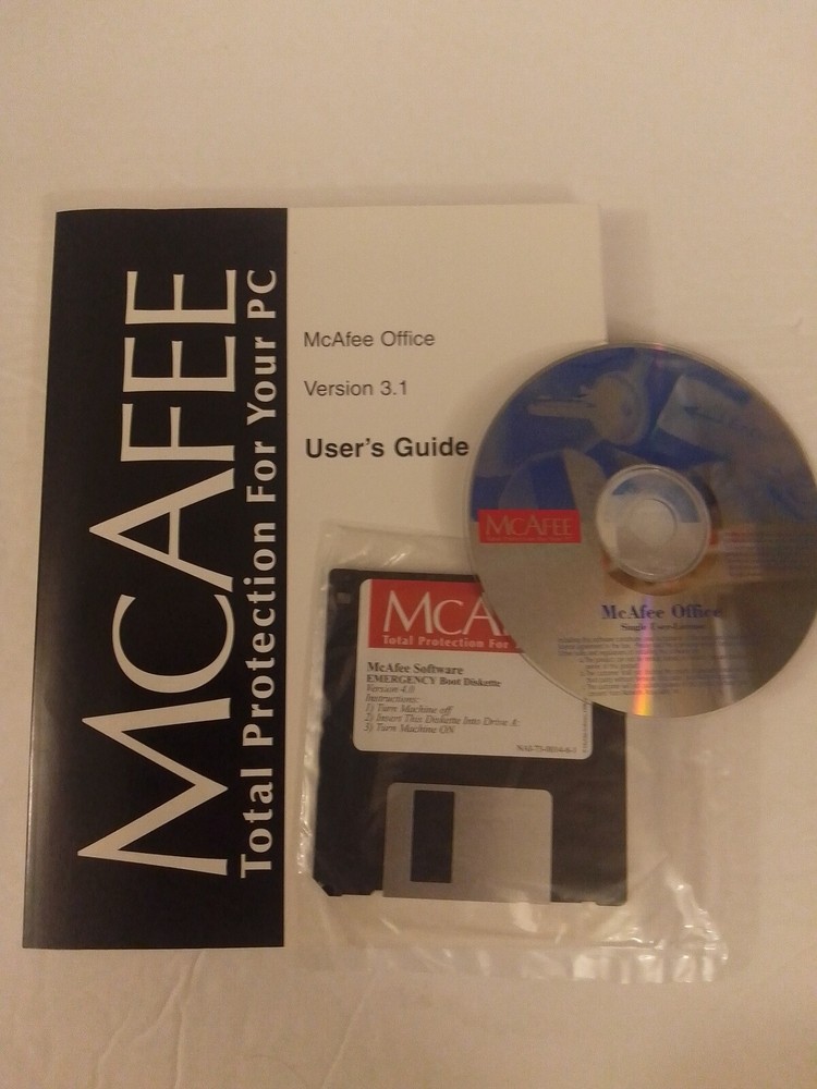 Mcafee Office 2000 CD-ROM With Manual Very Good NO BOX