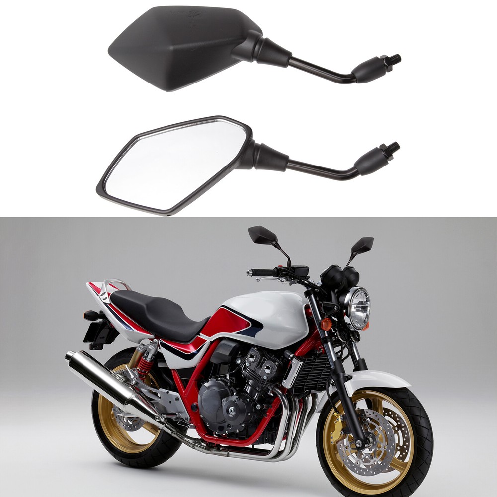 Motorcycle Rearview Side Mirrors Black for Honda CBF125 CBF600 CBF1000 CB900F
