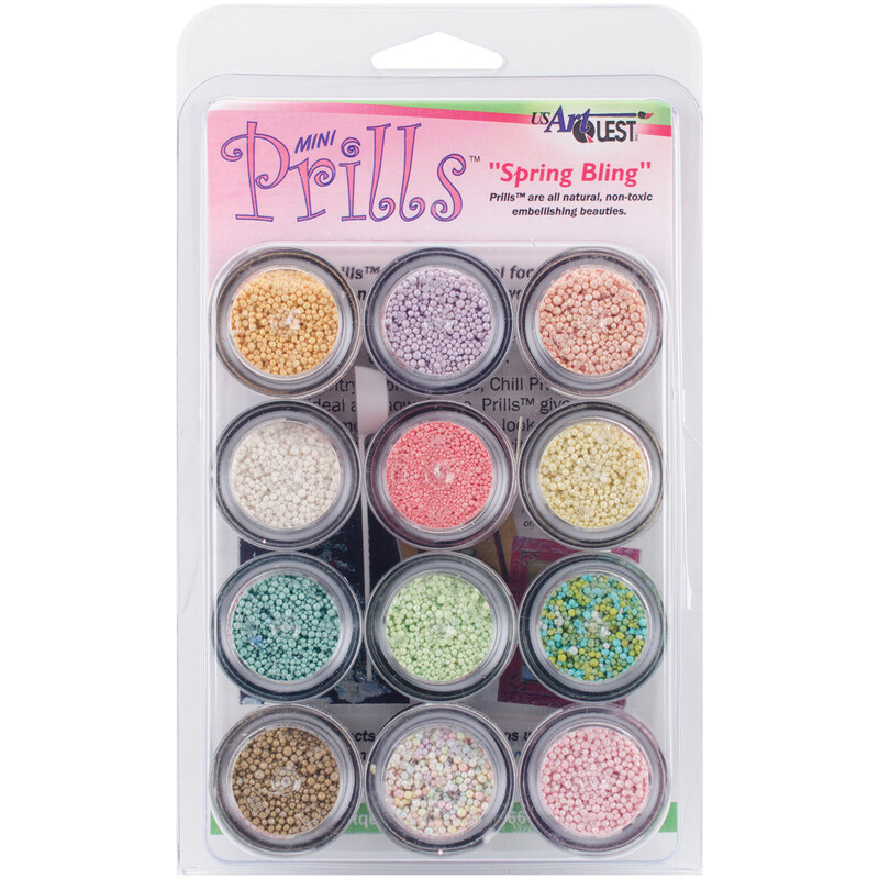 US Artquest-US Artquest Mini Prills 3g 12/Pkg-Spring Bling