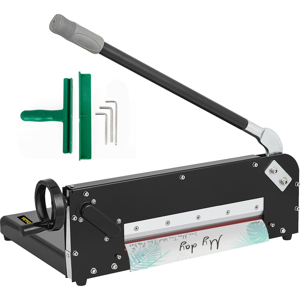 VEVOR 12" Width Manual Stack Paper Trimmer A4 Paper Cutter W/ Clamp & Safe Lock