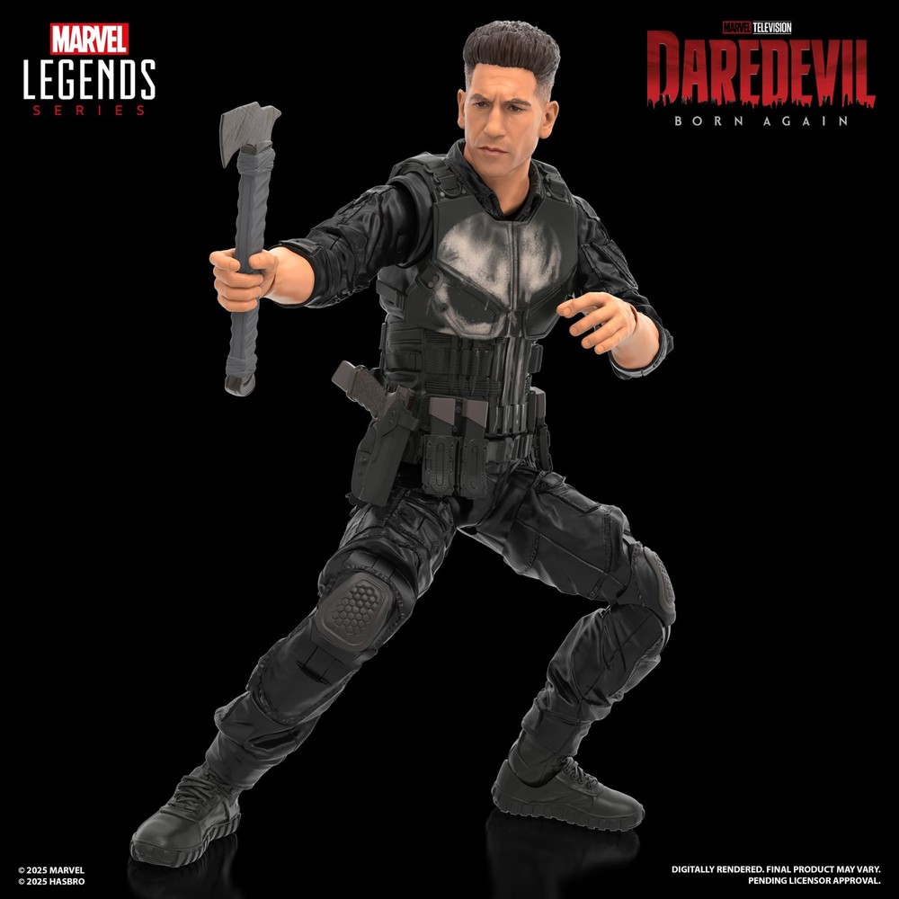 Marvel Legends Series Daredevil: Born Again Punisher 6 inches, Black
