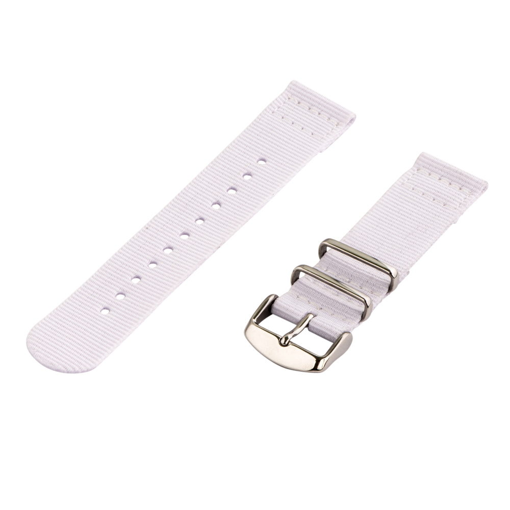 2 Piece Classic Solid Color Nylon Replacement Watch Band
