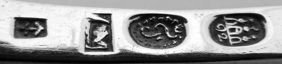 18th Century Stuffing Spoon 830 Standard Silver Denmark 1792