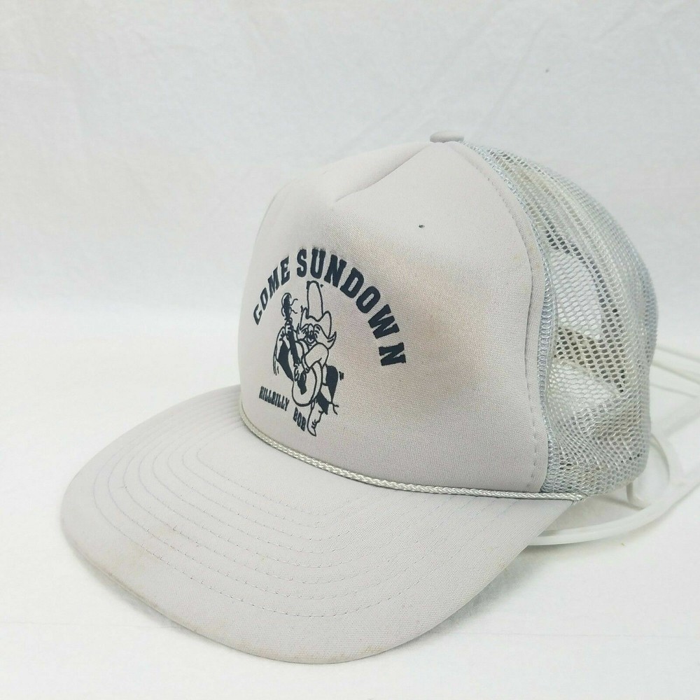 Vintage Come Sundown Hillbilly Bob Trucker Hat Mesh Cap One Size
