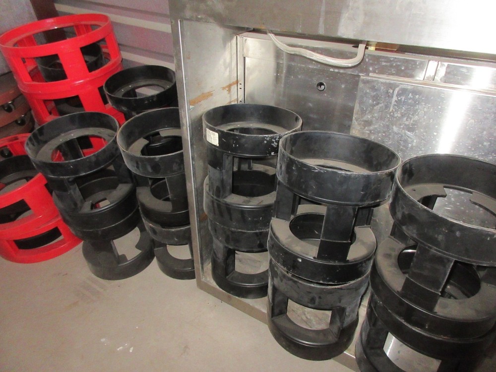 15 - USED Black Beer Keg Stackers