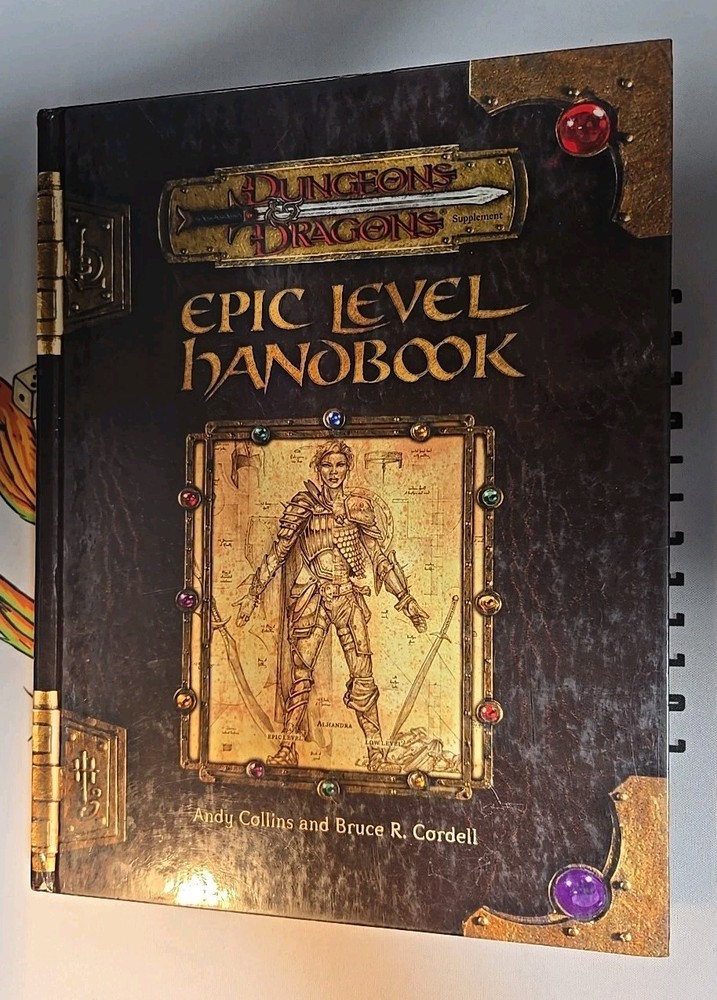 Dungeons & Dragons Epic Level Handbook WOTC D20 3e 3.5 RPG Guidebook
