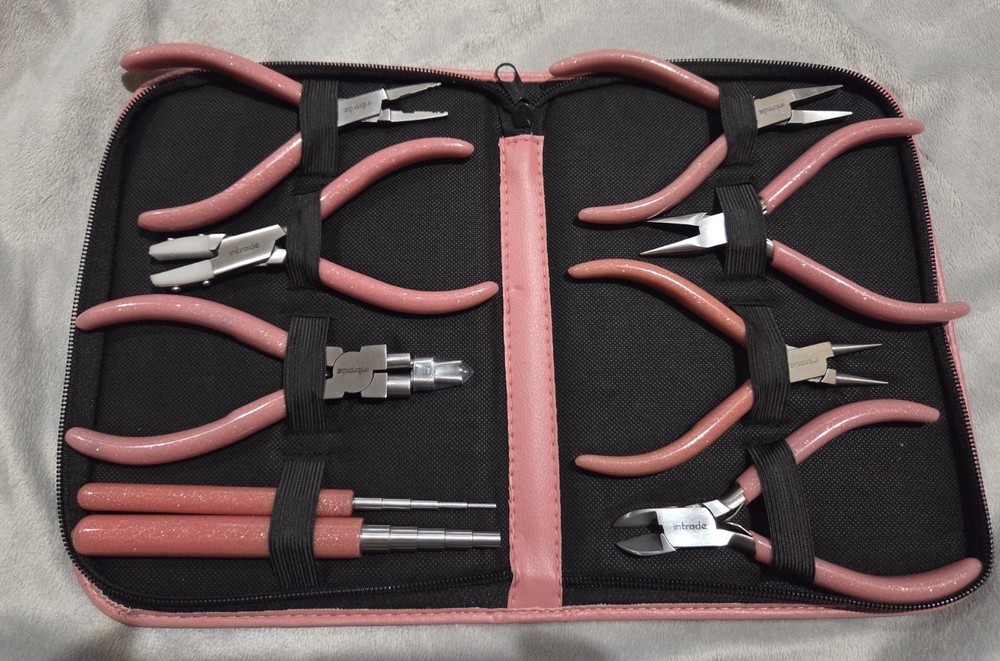 Beader's Tool Kit 8pc Pink