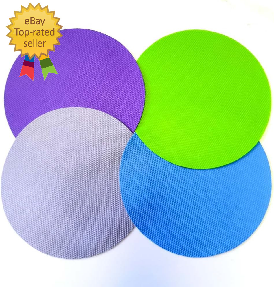 4Pcs Rubber Jar Opener Bottle Gripper Non Slip Pad Multi-Function Can Opener