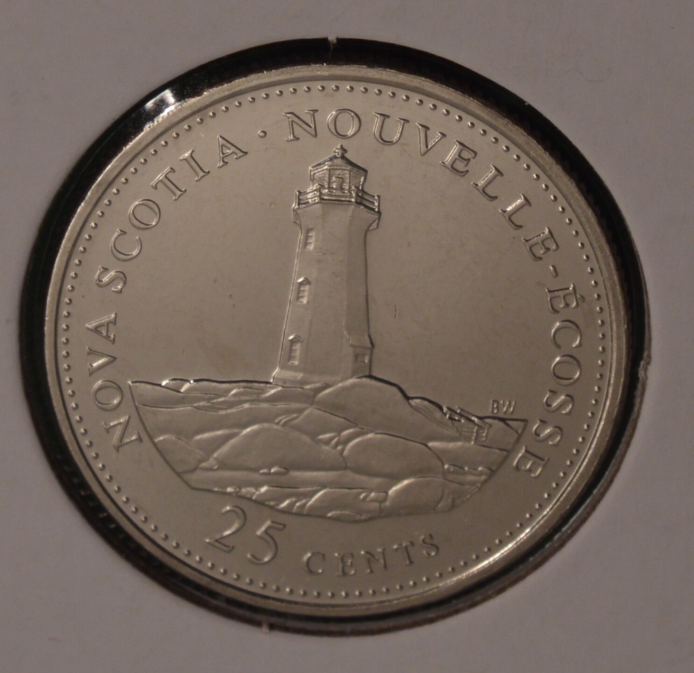 1992 Canada 25 Cents - Nova Scotia - UNCIRCULATED