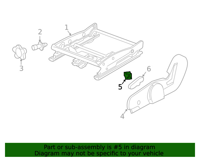 Genuine GM Front Seat Adjuster Switch 12451495