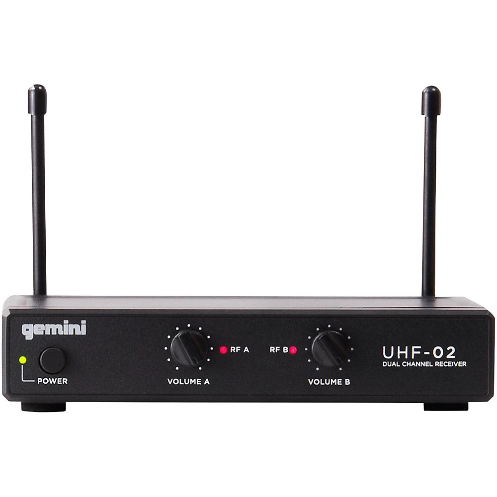 Gemini UHF-02M 2-Channel Wireless Handheld Microphone System S34