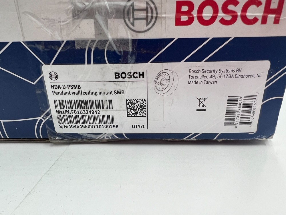 NOB Bosch NDA-U-PSMB Pendant Wall / Ceiling Mount SMB - Surface Mount Box