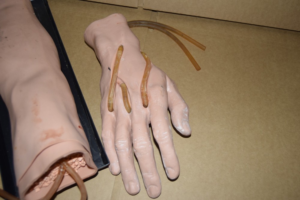 Phlebotomy / Venipuncture Practice Training Arm Hand Model Nurses Techs EMT's