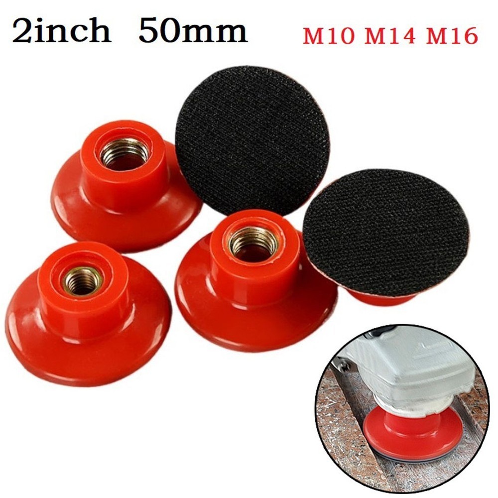 Red Plastic Backing Pad for 50mm Sanding Discs Fits All Sander/Polishers