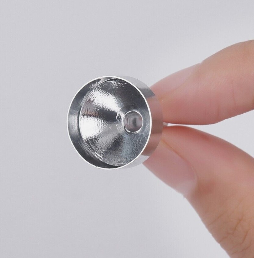 3 Pcs Stainless Steel Mini Funnels for Kitchen Use Tiny Small Funnel Set 3
