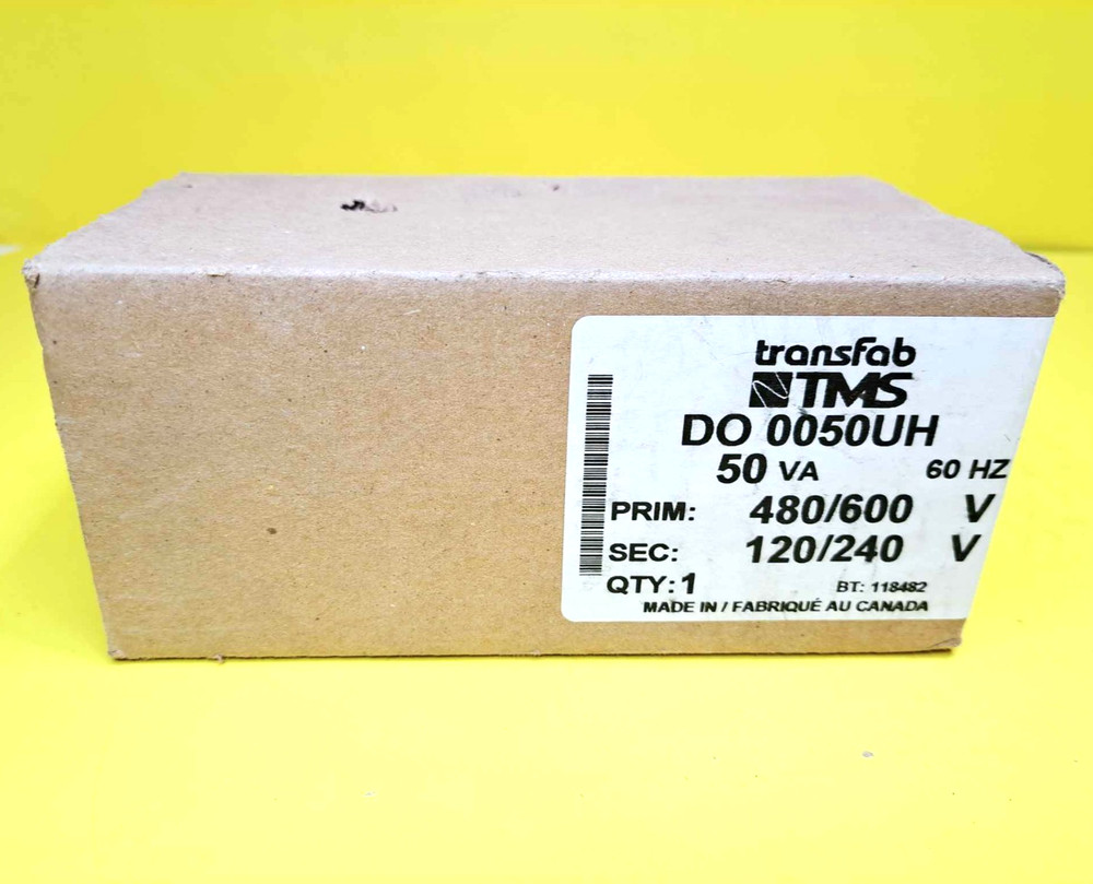 ⚡TRANSFAB DO 0050UH CONTROL TRANSFORMER SINGLE-PHASE OPEN TYPE GENERAL PURPOSE⚡
