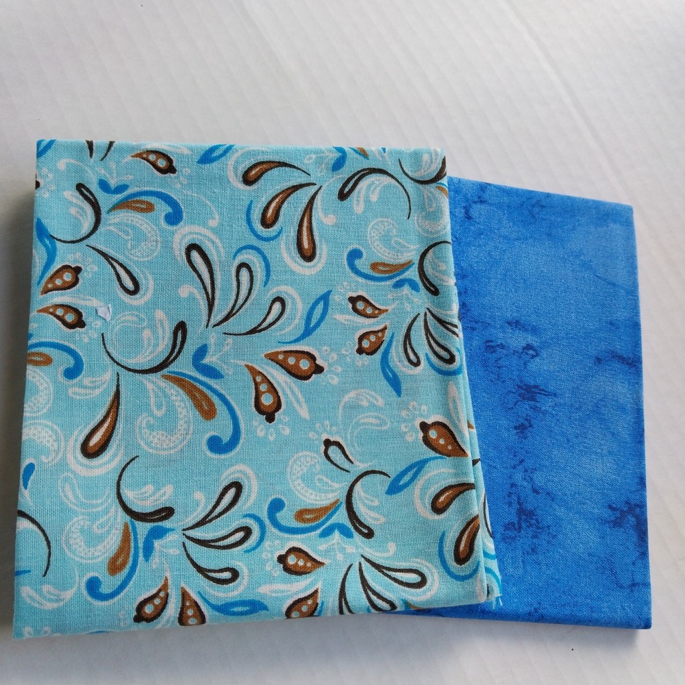 Fat Quarter Bundle 2pcs 100% Quilters Cotton