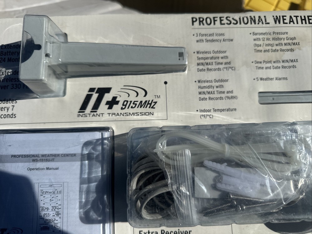 La Crosse Professional Weather Center Silver Gray