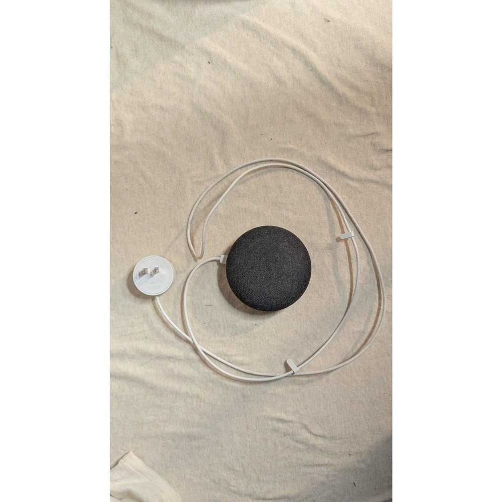 Google Home Mini Smart Speaker - Charcoal Gray Voice Assistant Bluetooth Speaker