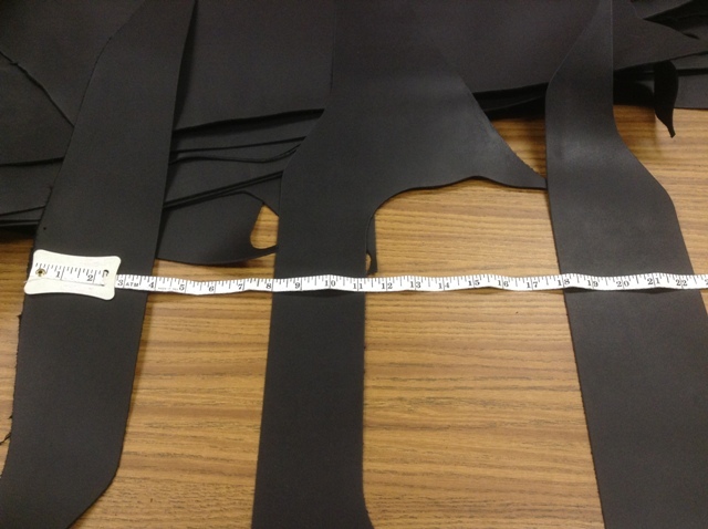 Black Leather Hides - Smaller Pieces priced per pound