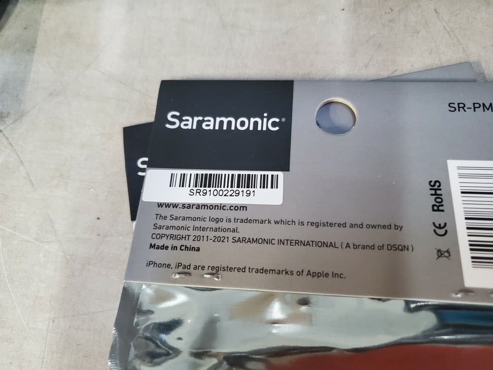 Saramonic 3.5mm Output audio Cable to IOS Dev SR-PMC2