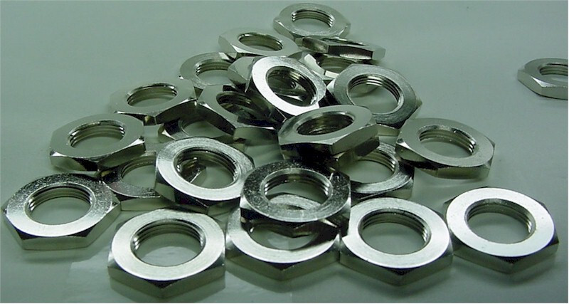 5 Large Diameter Panel Nuts For UHF Double Female (SO239) Connectors Bulkhead
