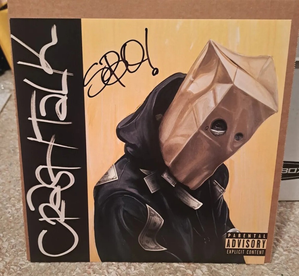 ScHoolboy Q - CrasH Talk AUTOGRAPHED 12" x 12" FLAT (100% AUTHENTIC)