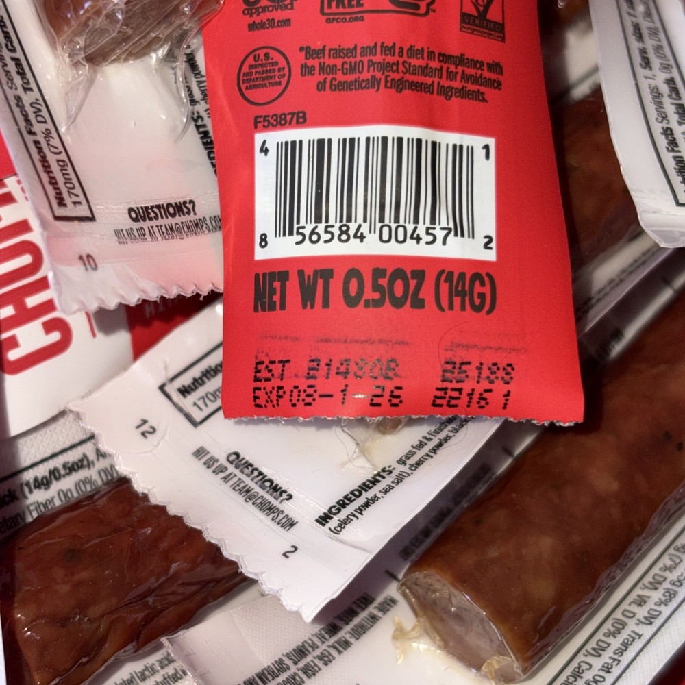 Chomps Snack Sticks Minis 40 Mini Jerky Sticks