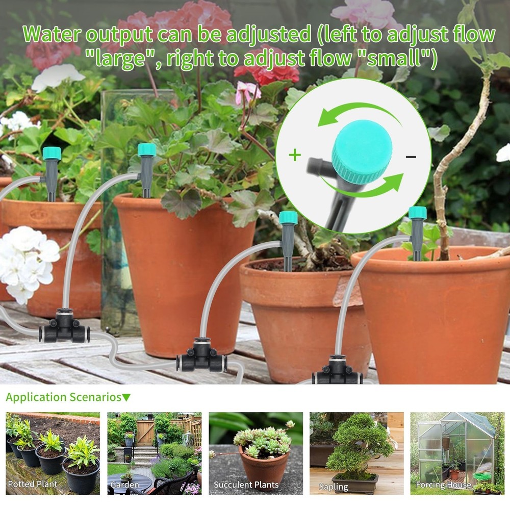 Automatic drip Irrigation System，DIY Indoor Plant Watering System,Self-Pr