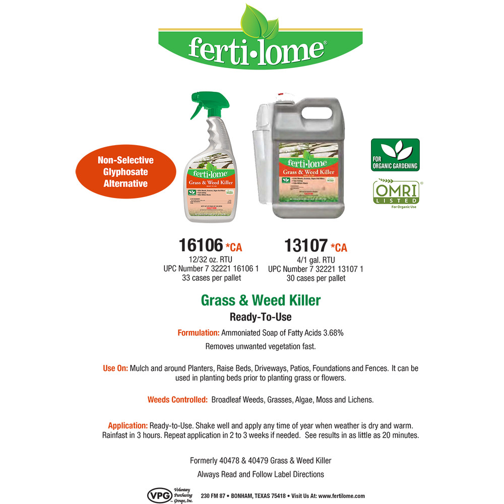 Ferti-lome Grass & Weed Killer RTU - 32 fl oz Bottle by VPG